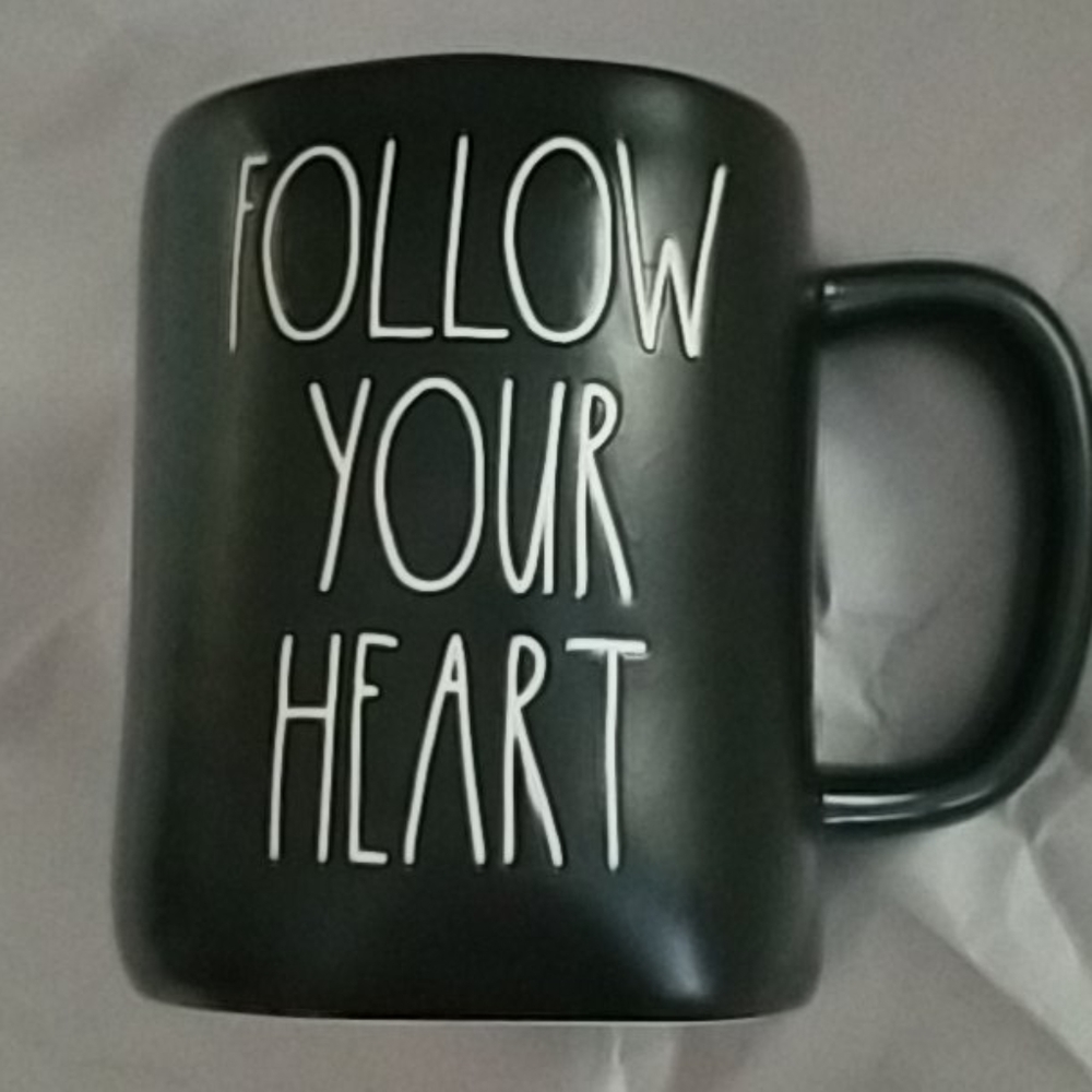 Rae Dunn FOLLOW YOUR HEART mug - Picture 2 of 7